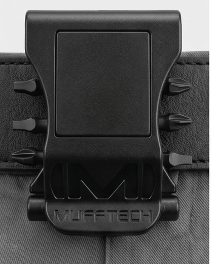 Muff Clip | Magnetic Tradie Belt Clip + Bit Holder - Mufftech