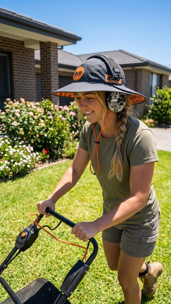 Muff Head Wide Brim Tradie Hat | Designed to be worn with Earmuffs - Mufftech